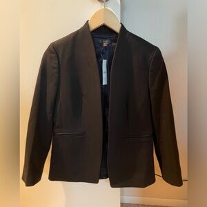 NWT J. Crew going out blazer in stretch twill - black - size 6 Petite
